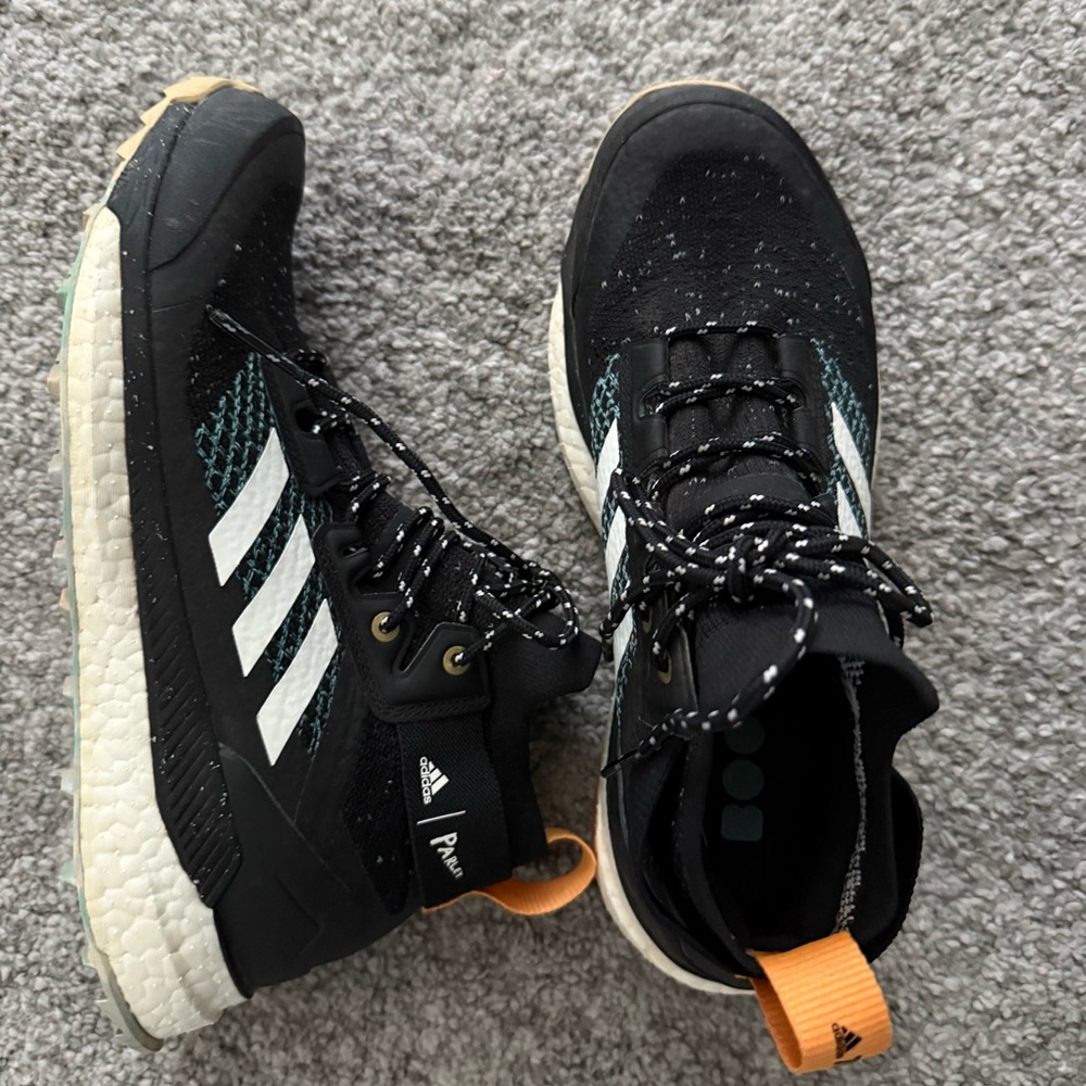 Women’s Adidas Terrex Parley Trail/Hiking Shoes with Orange Pull Tabs